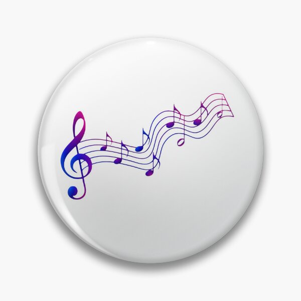 Item preview, Treble Clef Music Notes Wavy Staff Design | Elegant Musician Gift | Classical Music Lover Art designed and sold by StyxIND.
