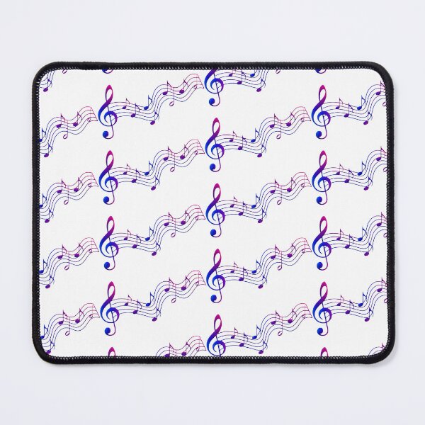 Item preview, Treble Clef Music Notes Wavy Staff Design | Elegant Musician Gift | Classical Music Lover Art designed and sold by StyxIND.