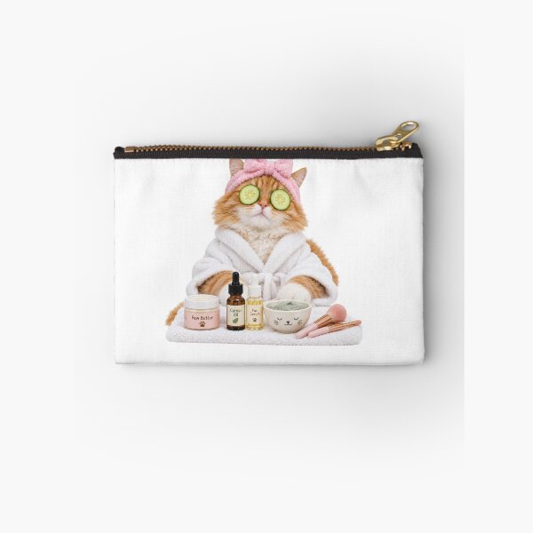 Item preview, Cute Cat Spa Day Bathrobe Cucumber Eyes Funny Pet Beauty Lover Gift designed and sold by cats-dogs1.