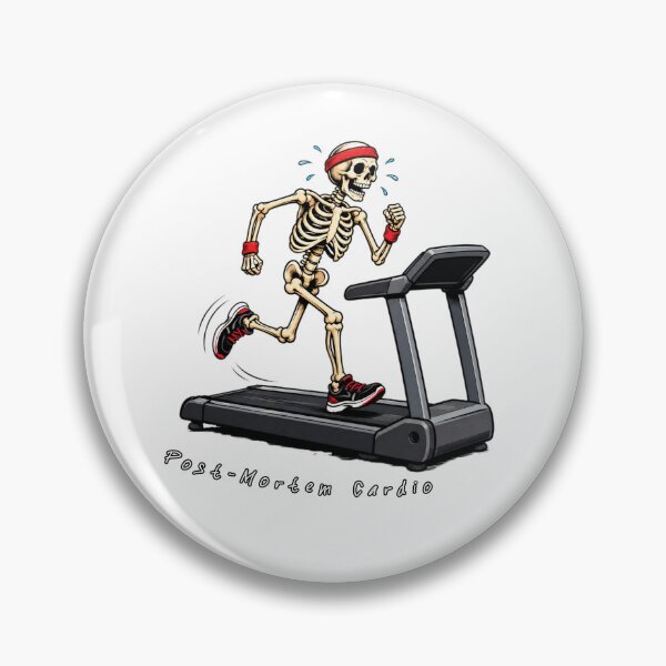 Item preview, Post Mortem Cardio Funny Skeleton Running Workout designed and sold by Addy77shop.