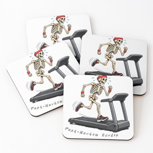 Item preview, Post Mortem Cardio Funny Skeleton Running Workout designed and sold by Addy77shop.