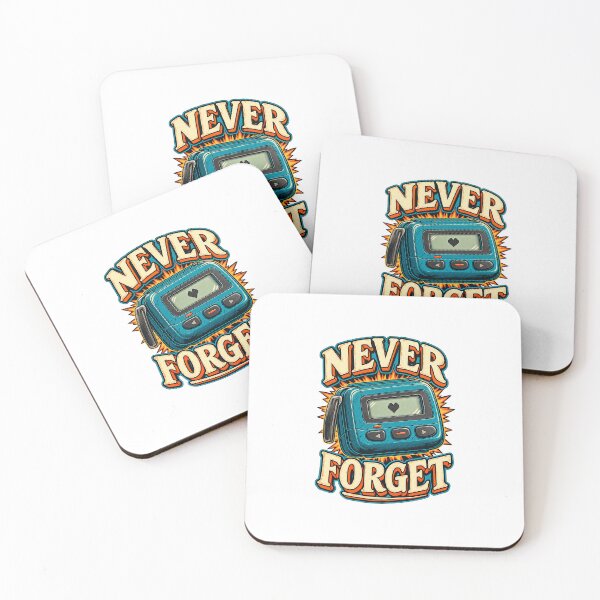 Item preview, Never Forget Retro Pager Heart designed and sold by NorthbornSupply.