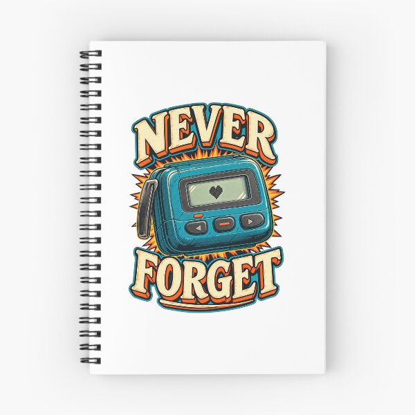 Item preview, Never Forget Retro Pager Heart designed and sold by NorthbornSupply.