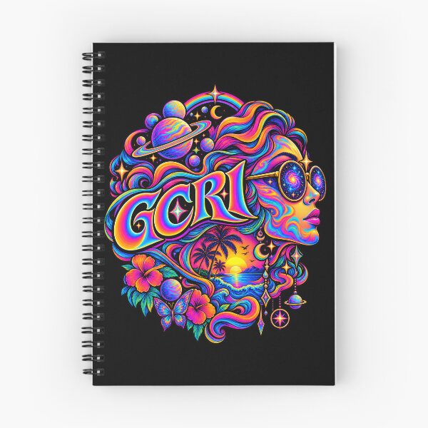Item preview, GCR1 Cosmic Psychedelic Profile – Neon Galaxy Woman | Surreal Space Art designed and sold by GCR1.