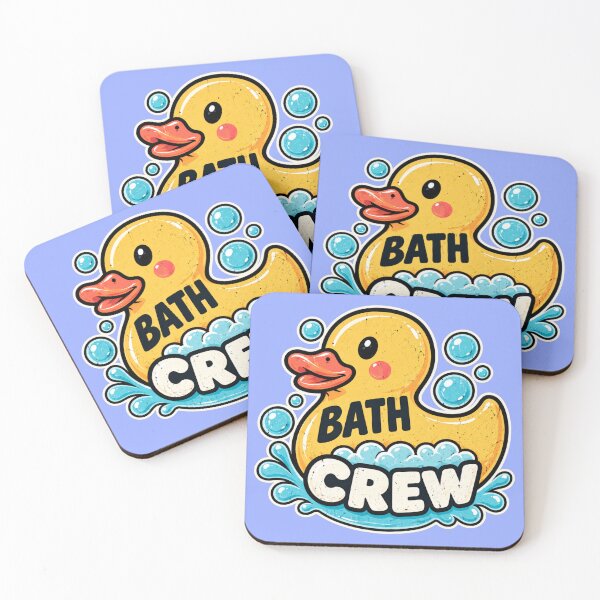 Item preview, Bath Crew Cute Rubber Duck Bubble Bath designed and sold by Ania & Maxiu.