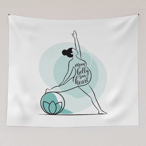 Item preview, Moon Belly Sun Heart Warrior Lotus Ball Design designed and sold by 108stillness.