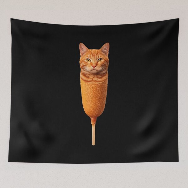 Item preview, Corn Dog Cat Funny designed and sold by charoen-design.