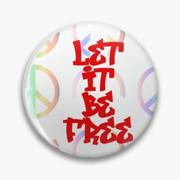 Item preview, Rainbow Peace Sign Grid with Let It Be Text designed and sold by laxmanrajart.