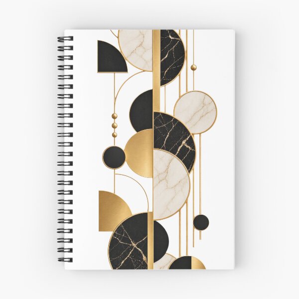 Item preview, Geometric  Circles golden and black colour marble pattern designed and sold by SABEHAT.