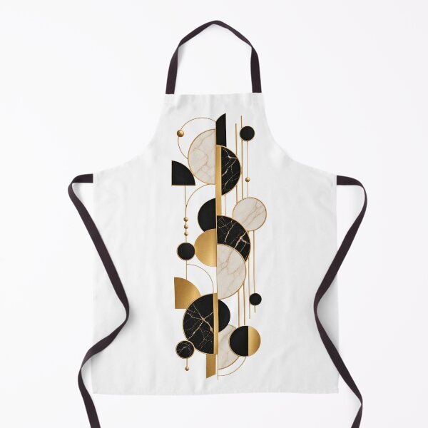 Item preview, Geometric Circles golden and black colour marble pattern designed and sold by SABEHAT.
