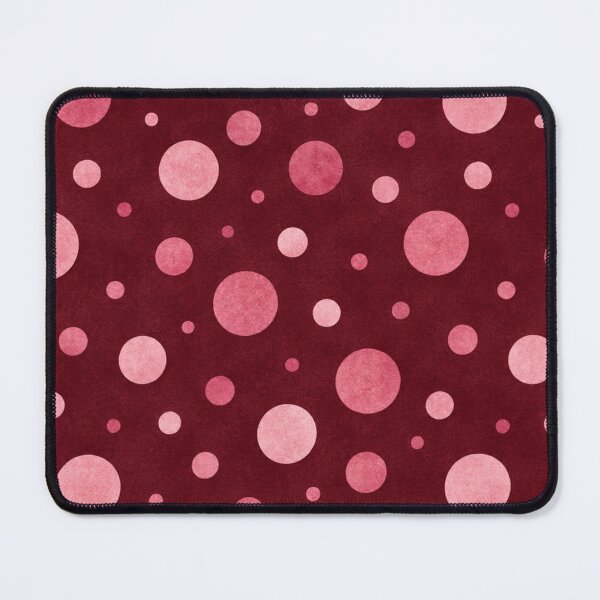 Item preview, Large pink polka dots on burgundy designed and sold by Nolan6.