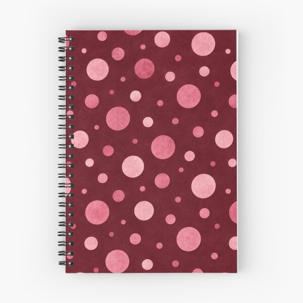Item preview, Large pink polka dots on burgundy designed and sold by Nolan6.