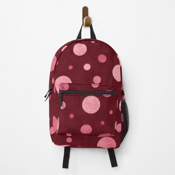 Item preview, Large pink polka dots on burgundy designed and sold by Nolan6.