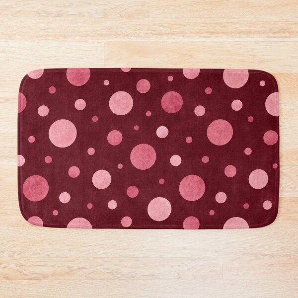 Item preview, Large pink polka dots on burgundy designed and sold by Nolan6.