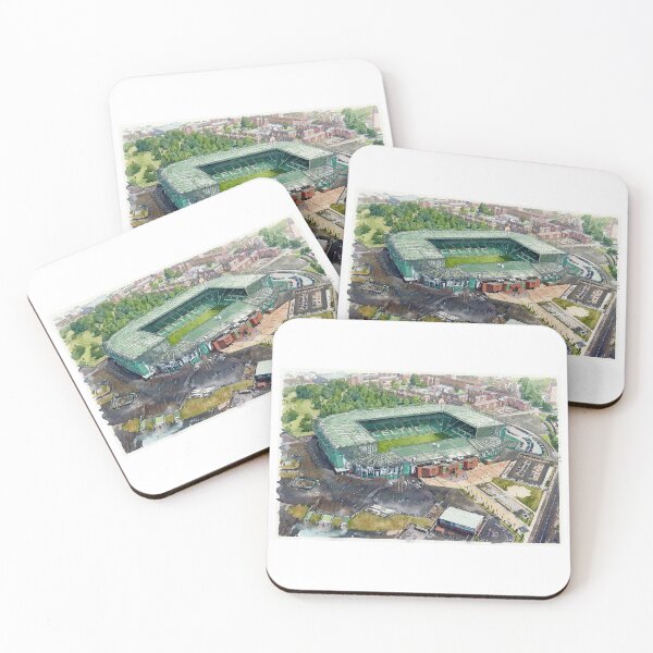 Item preview, Glasgow Parkhead Football Stadium Watercolour Art designed and sold by ArtworkNorth.