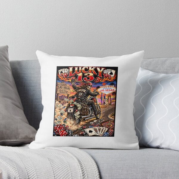 Item preview, Lucky 13 Motorcycle Art Skeletons art 8 x 10  t shirts hoodies pillows books phones clocks heat transfers designed and sold by oldwestcowboy.
