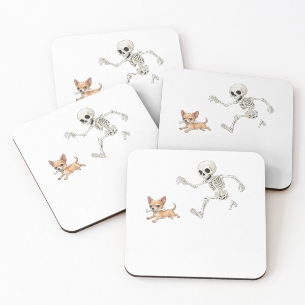 Item preview, Dog Stealing Bone Skeleton Halloween designed and sold by charoen-design.