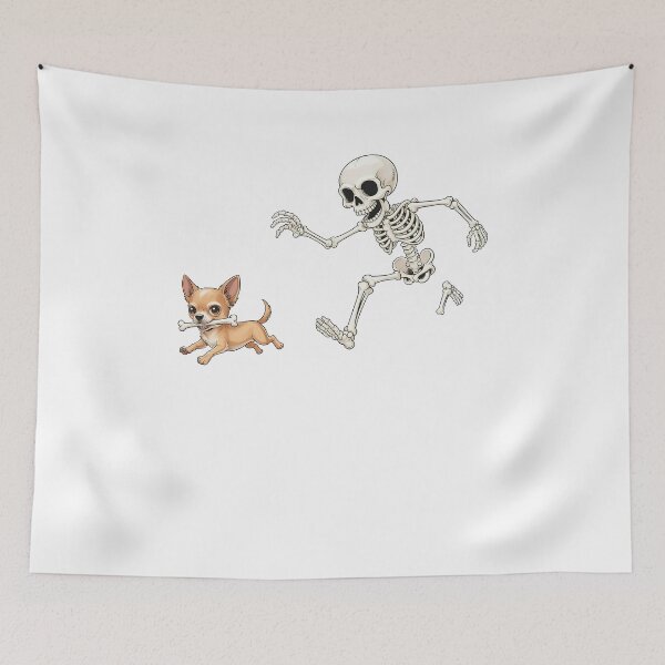 Item preview, Dog Stealing Bone Skeleton Halloween designed and sold by charoen-design.