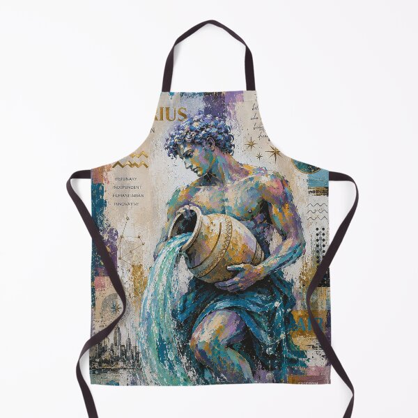 Item preview, Aquarius Zodiac Painting – Cosmic Water Bearer Art designed and sold by GalleryKauffeld.