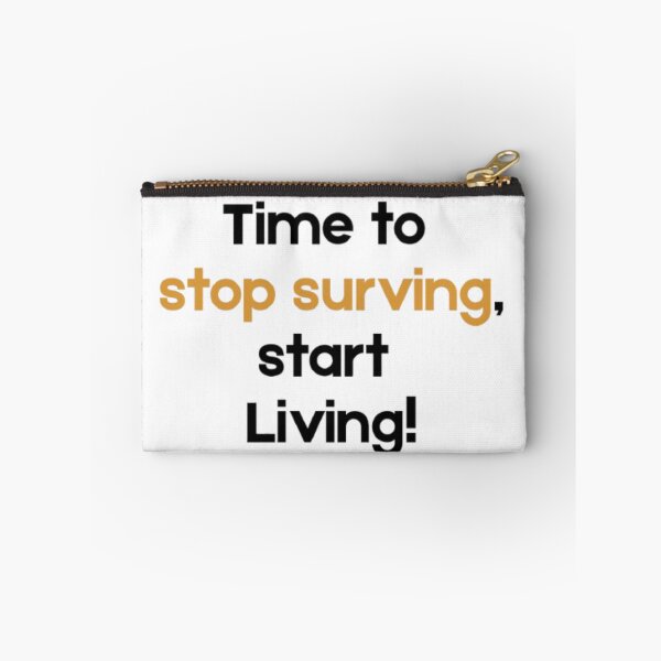 Item preview, Inspirational Typography Art - Time to Stop Surviving, Start Living  designed and sold by MathoDzns.