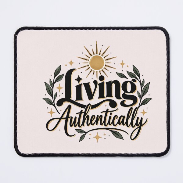 Item preview, Living Authentically – Botanical Self Love Quote designed and sold by Sanika arts .