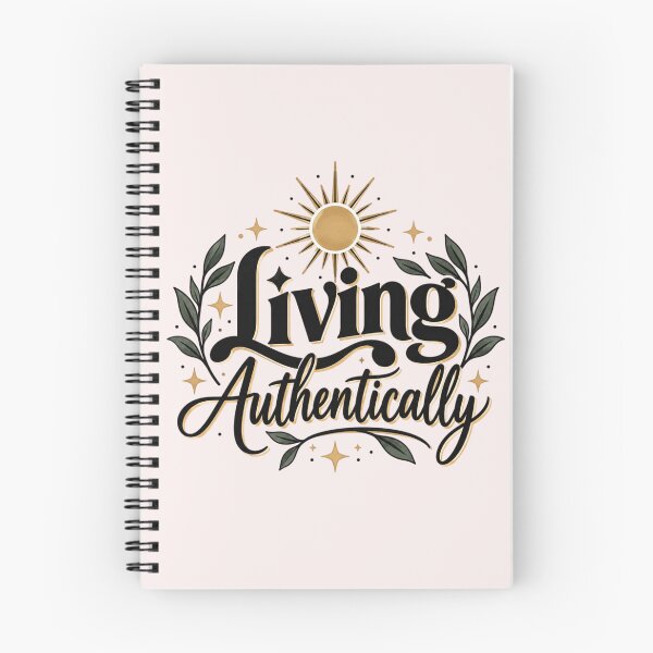 Item preview, Living Authentically – Botanical Self Love Quote designed and sold by Sanika arts .