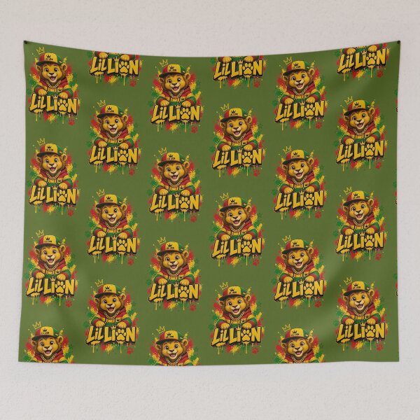 Item preview, Lil Lion Reggae Streetwear Graffiti King Cute Cub designed and sold by digitalbob60.