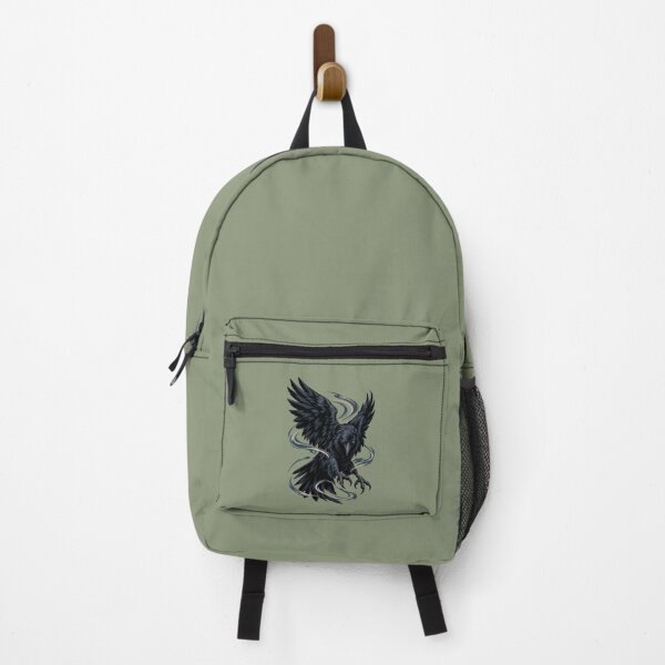 Item preview, Black Raven in Aggressive Dive – Dark Graphic Print designed and sold by SilentPowerArt.