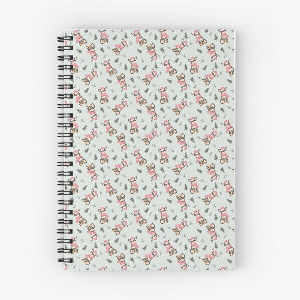 Item preview, Cute Watercolor Chihuahua Pink Scarf Christmas Mint Pattern designed and sold by svitlaarty.