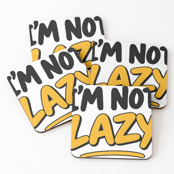 Item preview, I'm Not Lazy Funny Colorful Typography Design designed and sold by nouri el wardi.