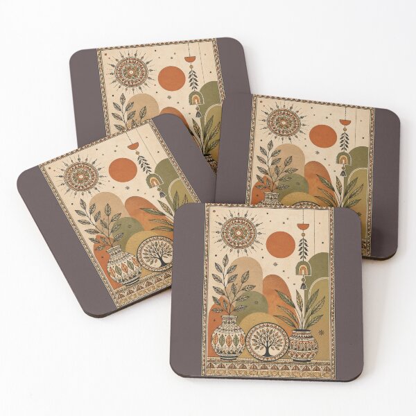 Item preview, Boho Art in Madhubani Style | Indian Art designed and sold by Sakshiartwork.