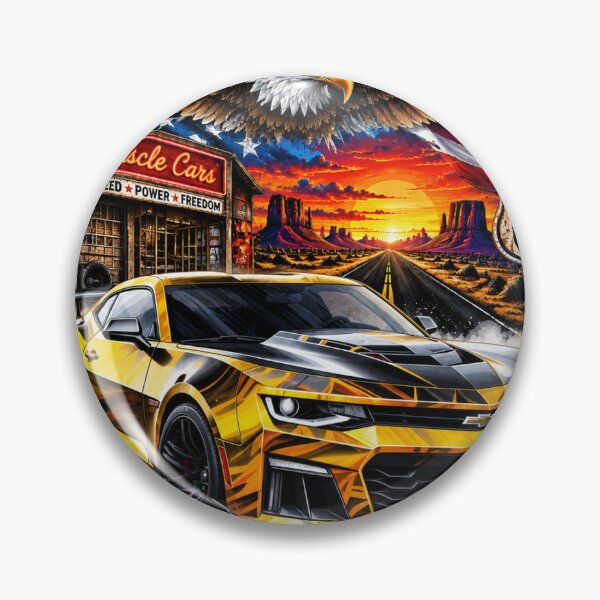 Item preview, American Highway Muscle Cars Camaro art 8 x 10 t shirts hoodies pillows books phones clocks heat transfers designed and sold by oldwestcowboy.