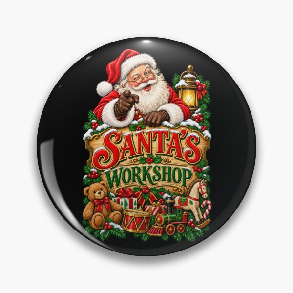 Artikelvorschau, Vintage Weihnachtsmannwerkstatt entworfen und verkauft von RockitBaby.