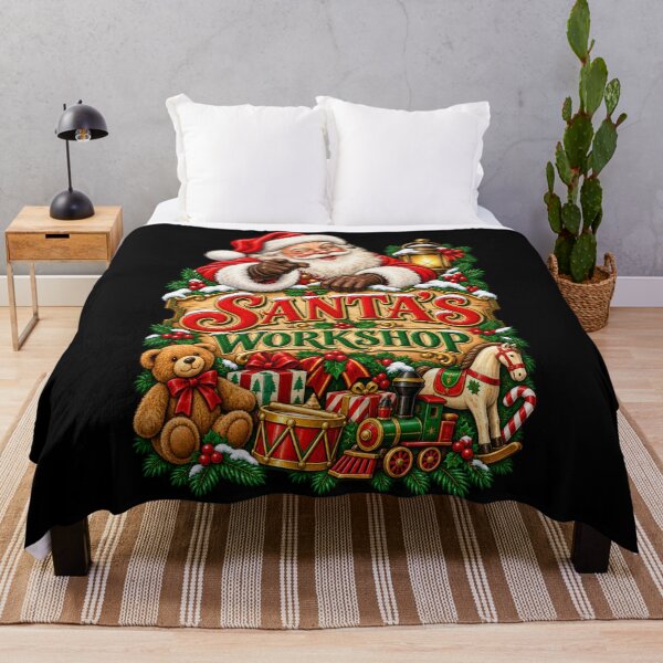Item preview, Vintage Santa's Workshop designed and sold by RockitBaby.