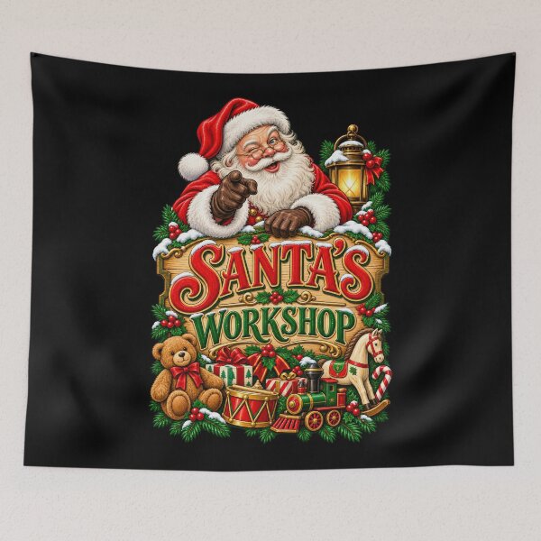 Item preview, Vintage Santa's Workshop designed and sold by RockitBaby.