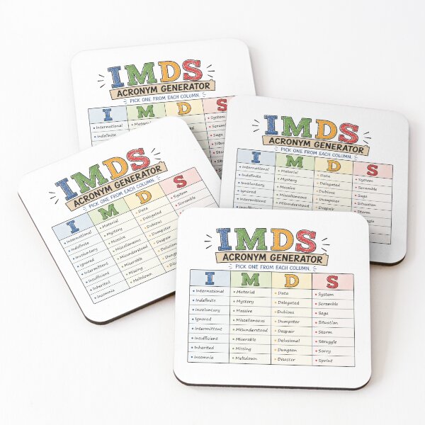 Item preview, IMDS Acronym Generator designed and sold by IMDSgear.
