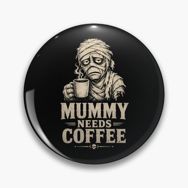 Item preview, Mummy Needs Coffee Tired Bandaged Character designed and sold by Linework Studio.