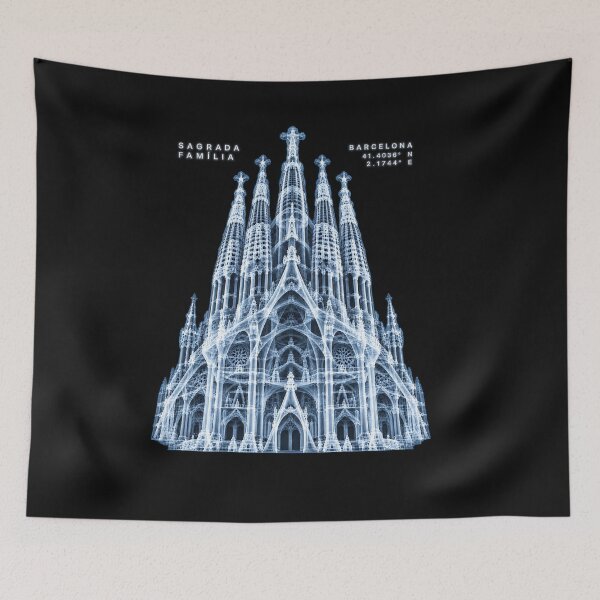 Item preview, Sagrada Familia Barcelona X-Ray Architecture designed and sold by CITY-XRAY.