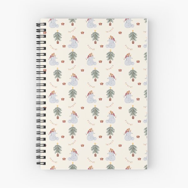 Item preview, Cute Watercolor Dog and Snowman Christmas Cream Pattern designed and sold by svitlaarty.