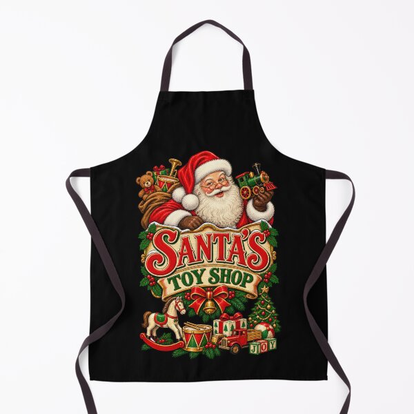 Item preview, Vintage Santa's Toy Shop – Classic Christmas Toy Store designed and sold by RockitBaby.
