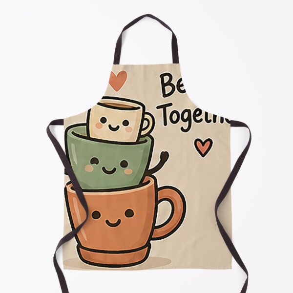 Item preview, Better Together – Cute Kawaii Coffee Cups Friendship Design designed and sold by Sara-Ai.