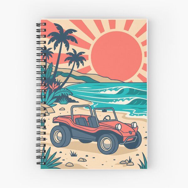 Item preview, Vintage Red Beach Buggy – Retro Coastal Summer Drive Design designed and sold by Sea Gem.