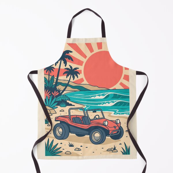 Item preview, Vintage Red Beach Buggy – Retro Coastal Summer Drive Design designed and sold by Sea Gem.