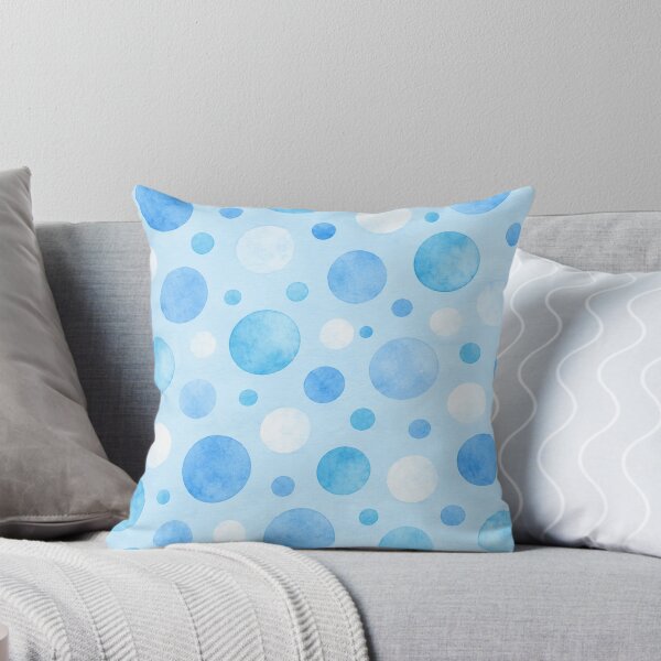 Item preview, Large sky blue and white polka dots designed and sold by Nolan6.