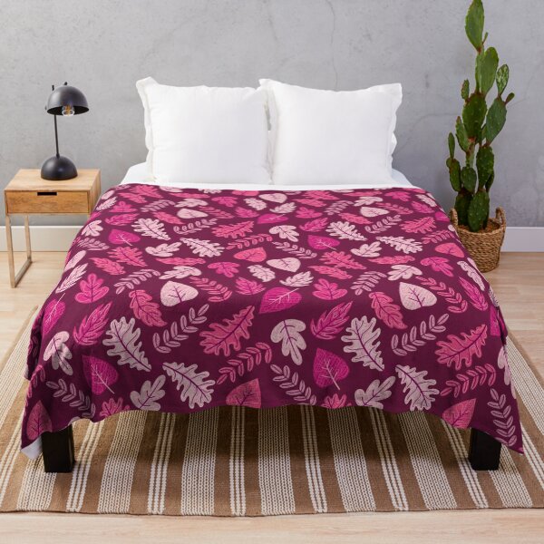 Item preview, Textured Autumn Canopy – Cozy Fall Foliage Pattern | Pink designed and sold by Frohyou.