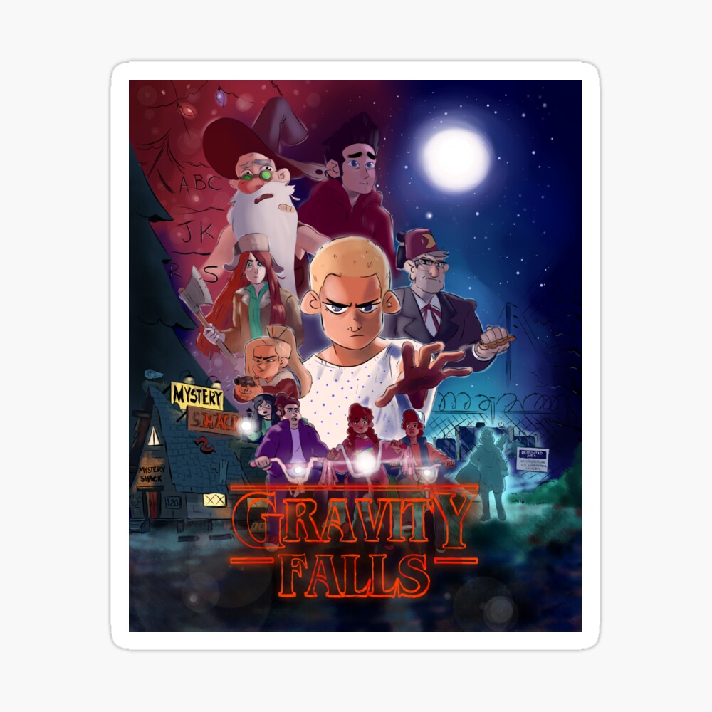 gravity falls x stranger things