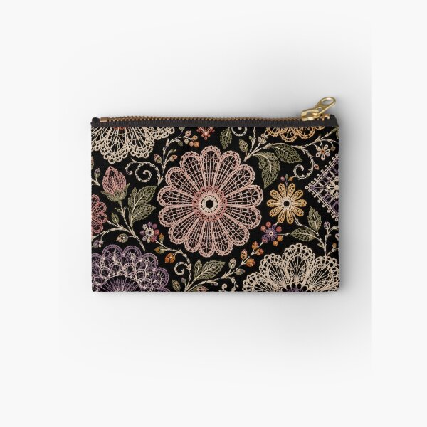 Item preview, Paraguayan Lace Flowers – Ñandutí Inspired Folk Floral Design designed and sold by MarekoraStudio.