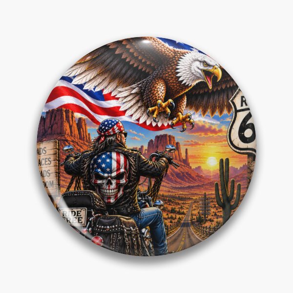 Item preview, Freedoms Highways Route 66  Motorcycle art 8 x 10 t shirts hoodies pillows books phones clocks heat transfers designed and sold by oldwestcowboy.