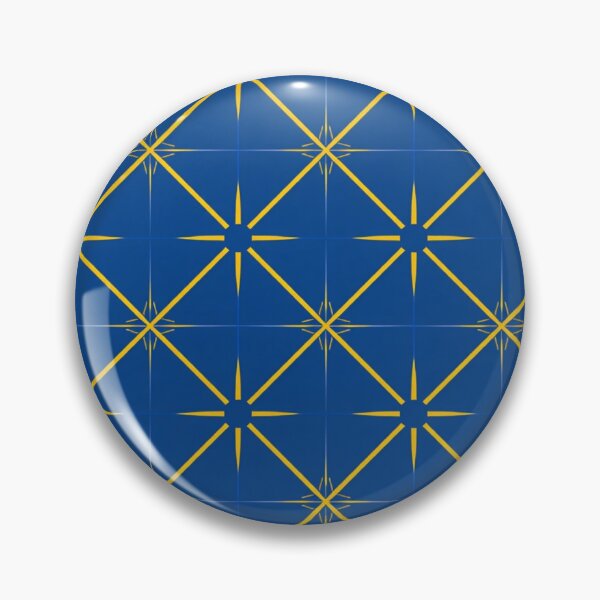 Item preview, Blue Yellow Swedish Cross Geometric Seamless Pattern designed and sold by PoleksGraphics.