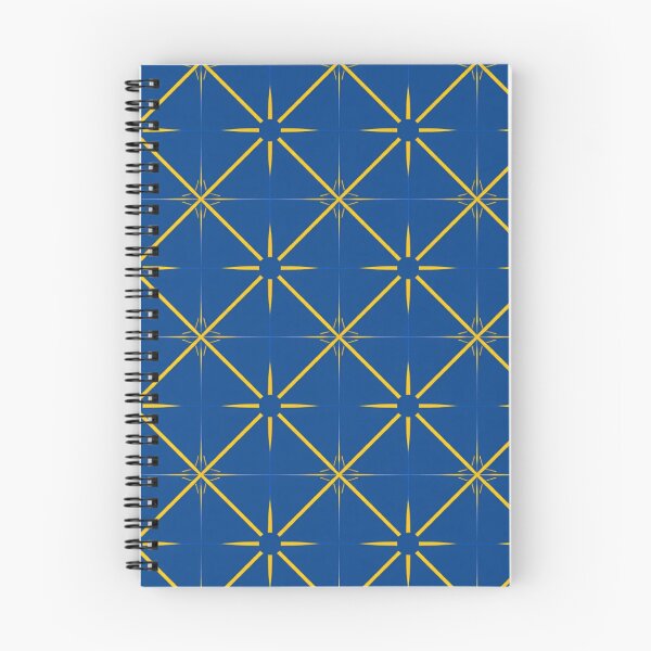 Item preview, Blue Yellow Swedish Cross Geometric Seamless Pattern designed and sold by PoleksGraphics.